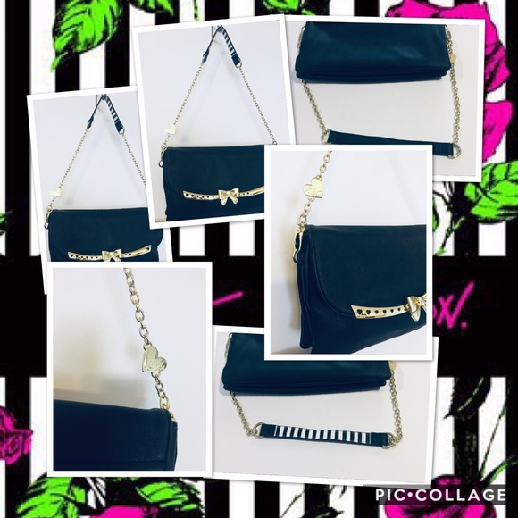 Betsy Johnson Shoulder Bag Handbag Satchel 💝 - Picture 4 of 8